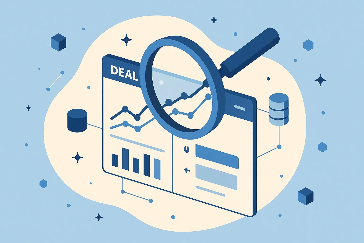 Deal intelligence network and buyer signal illustration